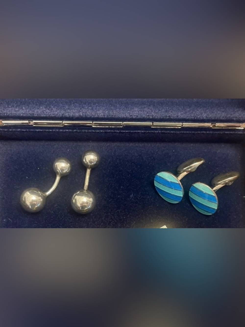 Tiffany blue & Silver Cuff Links $350 Each.